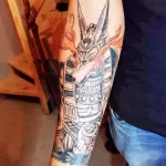 Пример рисунка тату с Богом Анубисом 30.12.2021 №1634 - tattoo anubis - tatufoto.com