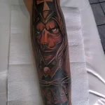 Пример рисунка тату с Богом Анубисом 30.12.2021 №1659 - tattoo anubis - tatufoto.com