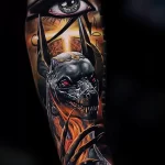 Тату Анубис для девушки 30.12.2021 №0005 - Anubis tattoo for girl - tatufoto.com
