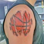 Фото баскетбольного рисунка тату 20.12.2021 №0099 - basketball tattoo - tatufoto.com