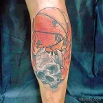 Фото баскетбольного рисунка тату 20.12.2021 №0223 - basketball tattoo - tatufoto.com