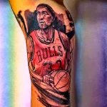 Фото баскетбольного рисунка тату 20.12.2021 №0239 - basketball tattoo - tatufoto.com
