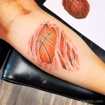 Фото баскетбольного рисунка тату 20.12.2021 №0278 - basketball tattoo - tatufoto.com
