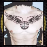 Фото баскетбольного рисунка тату 20.12.2021 №0320 - basketball tattoo - tatufoto.com