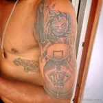 Фото баскетбольного рисунка тату 20.12.2021 №0327 - basketball tattoo - tatufoto.com