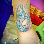 Фото баскетбольного рисунка тату 20.12.2021 №0328 - basketball tattoo - tatufoto.com