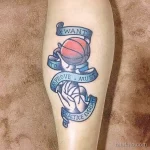 Фото баскетбольного рисунка тату 20.12.2021 №0437 - basketball tattoo - tatufoto.com