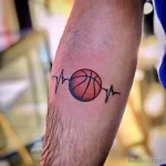 Фото баскетбольного рисунка тату 20.12.2021 №0488 - basketball tattoo - tatufoto.com
