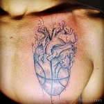 Фото баскетбольного рисунка тату 20.12.2021 №0501 - basketball tattoo - tatufoto.com