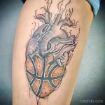Фото баскетбольного рисунка тату 20.12.2021 №0549 - basketball tattoo - tatufoto.com