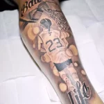 Фото баскетбольного рисунка тату 20.12.2021 №0596 - basketball tattoo - tatufoto.com