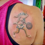 Фото баскетбольного рисунка тату 20.12.2021 №0806 - basketball tattoo - tatufoto.com