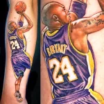 Фото баскетбольного рисунка тату 20.12.2021 №0931 - basketball tattoo - tatufoto.com