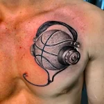 Фото баскетбольного рисунка тату 20.12.2021 №0995 - basketball tattoo - tatufoto.com