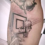 Фото баскетбольного рисунка тату 20.12.2021 №1001 - basketball tattoo - tatufoto.com