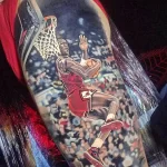 Фото баскетбольного рисунка тату 20.12.2021 №1108 - basketball tattoo - tatufoto.com
