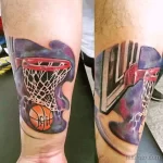 Фото баскетбольного рисунка тату 20.12.2021 №1234 - basketball tattoo - tatufoto.com