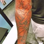 Фото баскетбольного рисунка тату 20.12.2021 №1236 - basketball tattoo - tatufoto.com