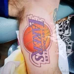 Фото баскетбольного рисунка тату 20.12.2021 №1276 - basketball tattoo - tatufoto.com