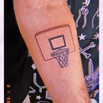 Фото баскетбольного рисунка тату 20.12.2021 №1359 - basketball tattoo - tatufoto.com