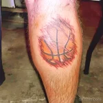 Фото баскетбольного рисунка тату 20.12.2021 №1385 - basketball tattoo - tatufoto.com