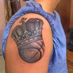 Фото баскетбольного рисунка тату 20.12.2021 №1604 - basketball tattoo - tatufoto.com