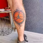 Фото баскетбольного рисунка тату 20.12.2021 №1608 - basketball tattoo - tatufoto.com