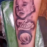 Фото баскетбольного рисунка тату 20.12.2021 №1622 - basketball tattoo - tatufoto.com