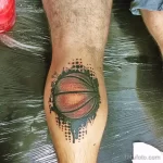 Фото баскетбольного рисунка тату 20.12.2021 №1636 - basketball tattoo - tatufoto.com
