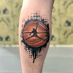 Фото баскетбольного рисунка тату 20.12.2021 №1695 - basketball tattoo - tatufoto.com