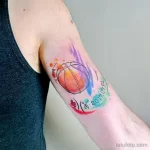 Фото баскетбольного рисунка тату 20.12.2021 №1812 - basketball tattoo - tatufoto.com