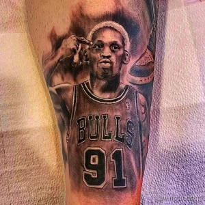 Фото баскетбольного рисунка тату 20.12.2021 №1818 - basketball tattoo - tatufoto.com
