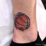 Фото баскетбольного рисунка тату 20.12.2021 №1842 - basketball tattoo - tatufoto.com