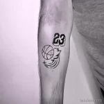 Фото баскетбольного рисунка тату 20.12.2021 №1892 - basketball tattoo - tatufoto.com