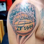 Фото баскетбольного рисунка тату 20.12.2021 №1894 - basketball tattoo - tatufoto.com