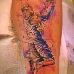 Фото баскетбольного рисунка тату 20.12.2021 №1895 - basketball tattoo - tatufoto.com