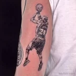 Фото баскетбольного рисунка тату 20.12.2021 №1901 - basketball tattoo - tatufoto.com