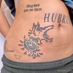Фото пример рисунка тату с волком 16.12.2021 №0013 - Wolf tattoo - tatufoto.com