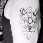 Фото пример рисунка тату с волком 16.12.2021 №0024 - Wolf tattoo - tatufoto.com
