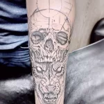 Фото пример рисунка тату с волком 16.12.2021 №0038 - Wolf tattoo - tatufoto.com