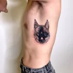 Фото пример рисунка тату с волком 16.12.2021 №0060 - Wolf tattoo - tatufoto.com