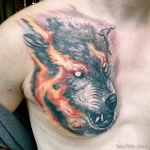 Фото пример рисунка тату с волком 16.12.2021 №0102 - Wolf tattoo - tatufoto.com