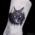 Фото пример рисунка тату с волком 16.12.2021 №0105 - Wolf tattoo - tatufoto.com