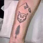 Фото пример рисунка тату с волком 16.12.2021 №0127 - Wolf tattoo - tatufoto.com