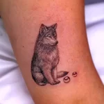 Фото пример рисунка тату с волком 16.12.2021 №0221 - Wolf tattoo - tatufoto.com