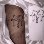 Фото пример рисунка тату с волком 16.12.2021 №0226 - Wolf tattoo - tatufoto.com