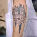 Фото пример рисунка тату с волком 16.12.2021 №0241 - Wolf tattoo - tatufoto.com