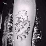 Фото пример рисунка тату с волком 16.12.2021 №0276 - Wolf tattoo - tatufoto.com