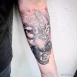Фото пример рисунка тату с волком 16.12.2021 №0347 - Wolf tattoo - tatufoto.com