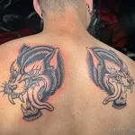 Фото пример рисунка тату с волком 16.12.2021 №0349 - Wolf tattoo - tatufoto.com